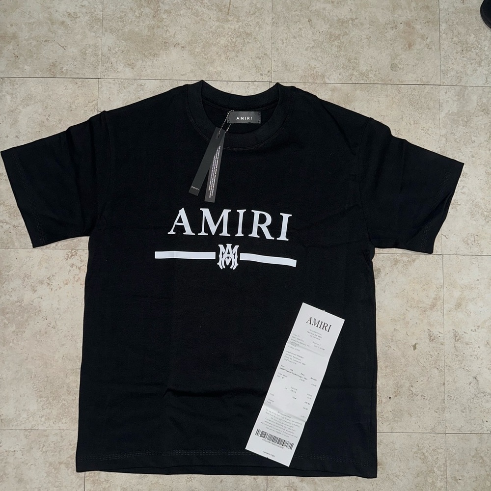 AMIRI Black Short Sleeve Tee